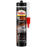 Los mejores  - Pattex PL600- adhesivo resistente al agua y a temperaturas extremas- adhesivo de montaje para interiores y exteriores…